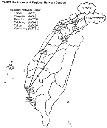 Map of TANET